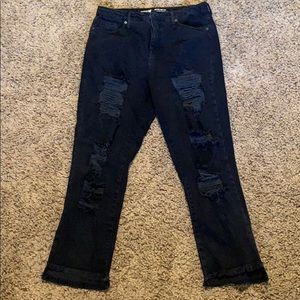 MOSSIMO supply co Black Ripped Jeans